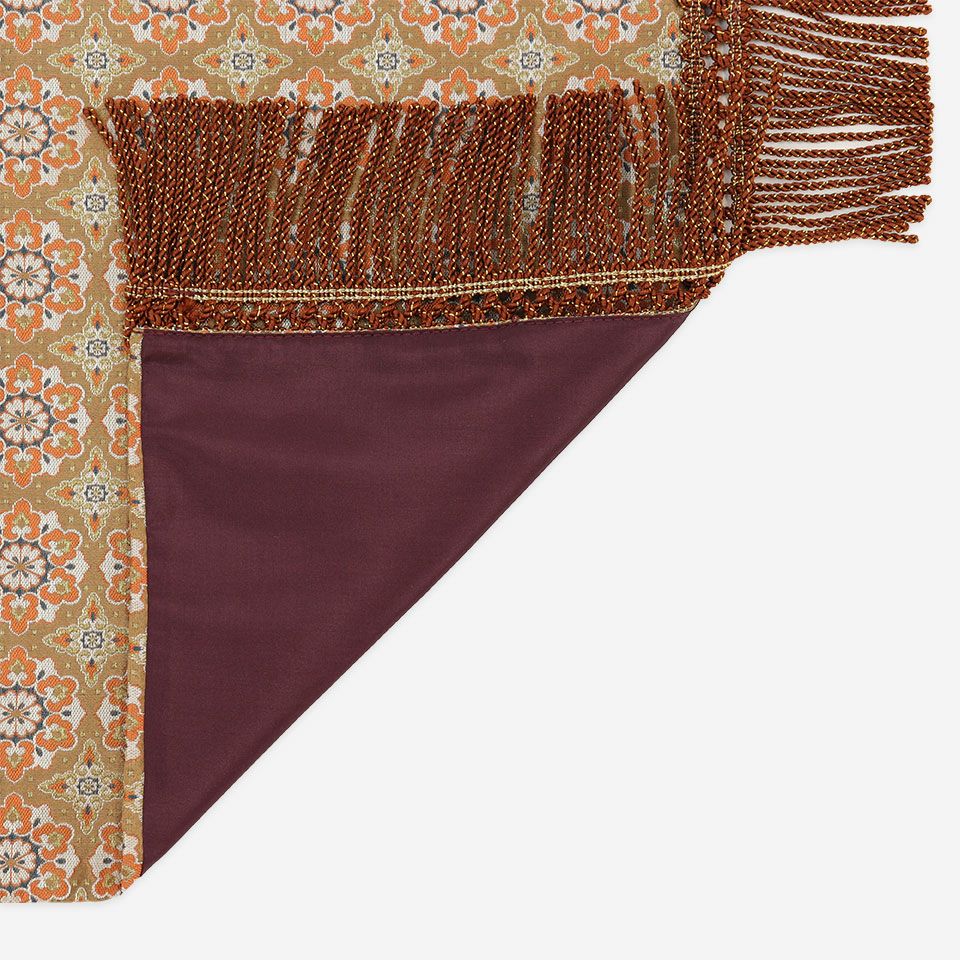 裏面／表面カラー：ブラウン／フリンジに合わせたカラーを使用しております