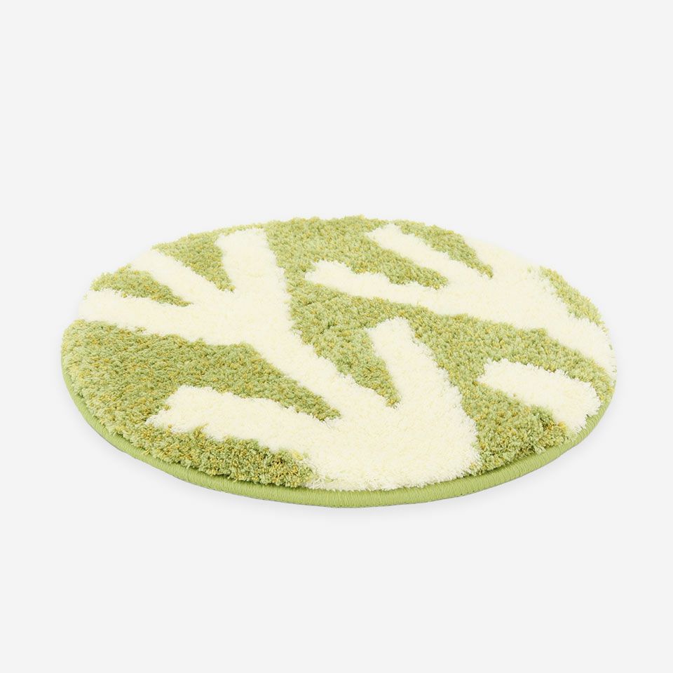 表面／カラー：グリーン／38cm円形／インテリアのアクセントになりおすすめです