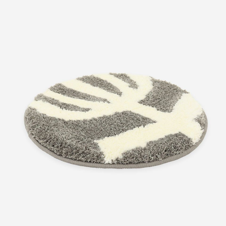 表面／カラー：グレー／38cm円形／インテリアのアクセントになりおすすめです