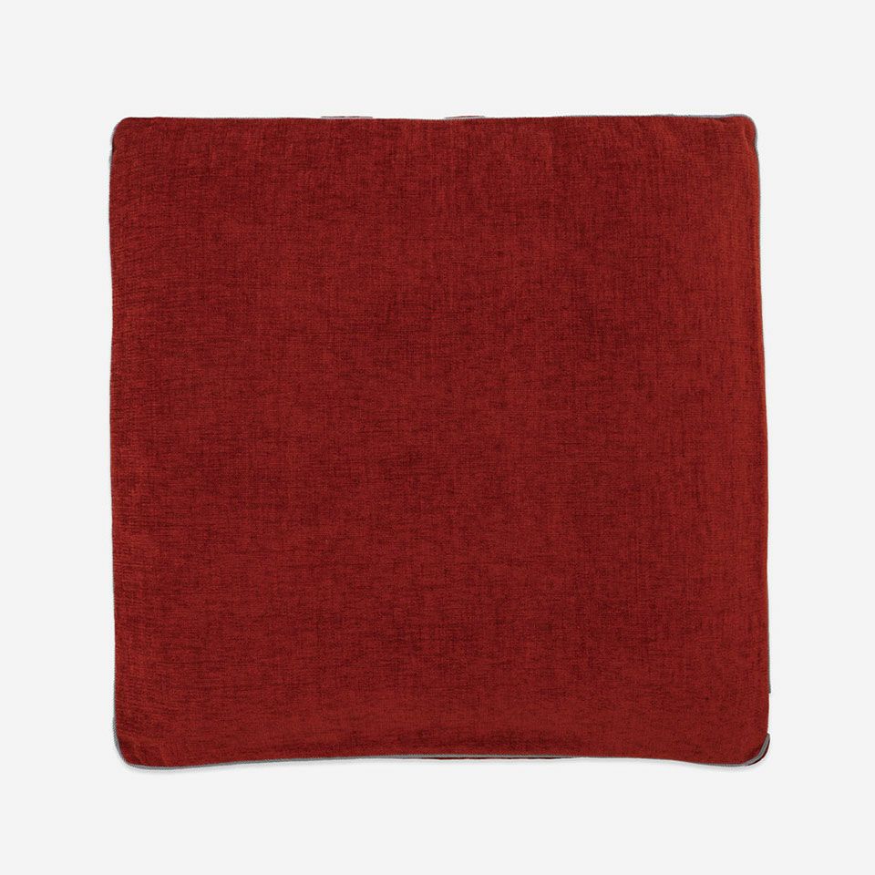 表面／カラー：レッド／55cm×55cm／マチ付き／クッション中材は別売