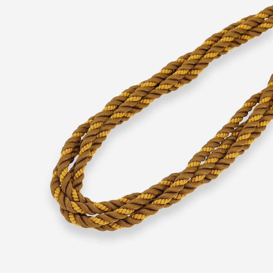 木型から日本で作成し、ロープも京都で作成した100%国産の差別化された高級ロープタッセルです／カラー：イエロー