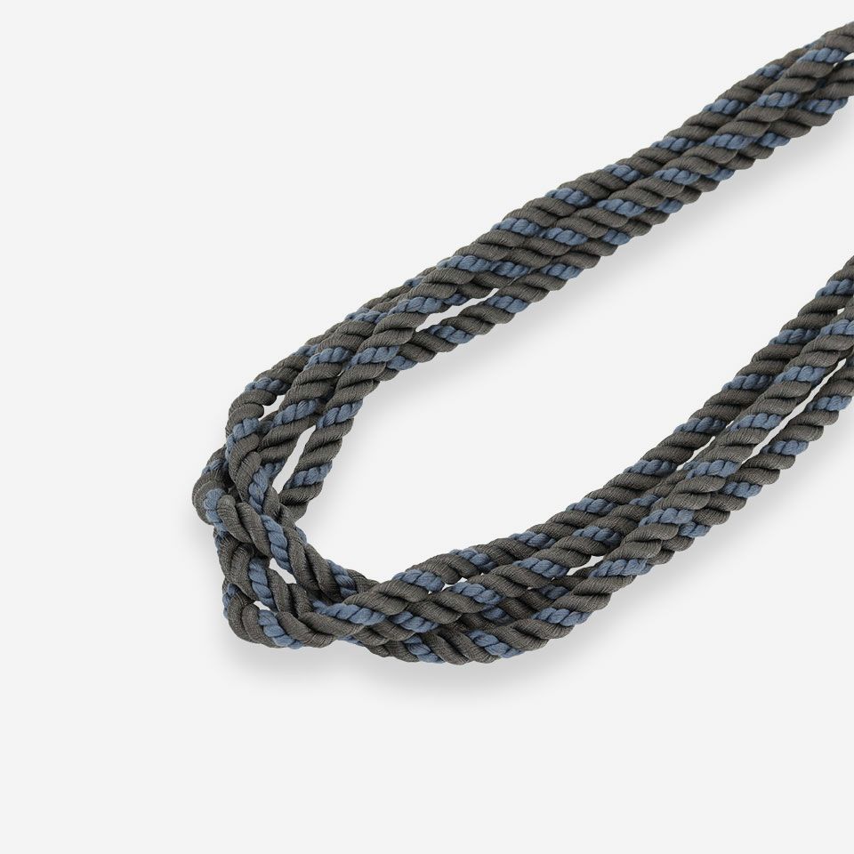 木型から日本で作成し、ロープも京都で作成した100%国産の差別化された高級ロープタッセルです／カラー：ブルー