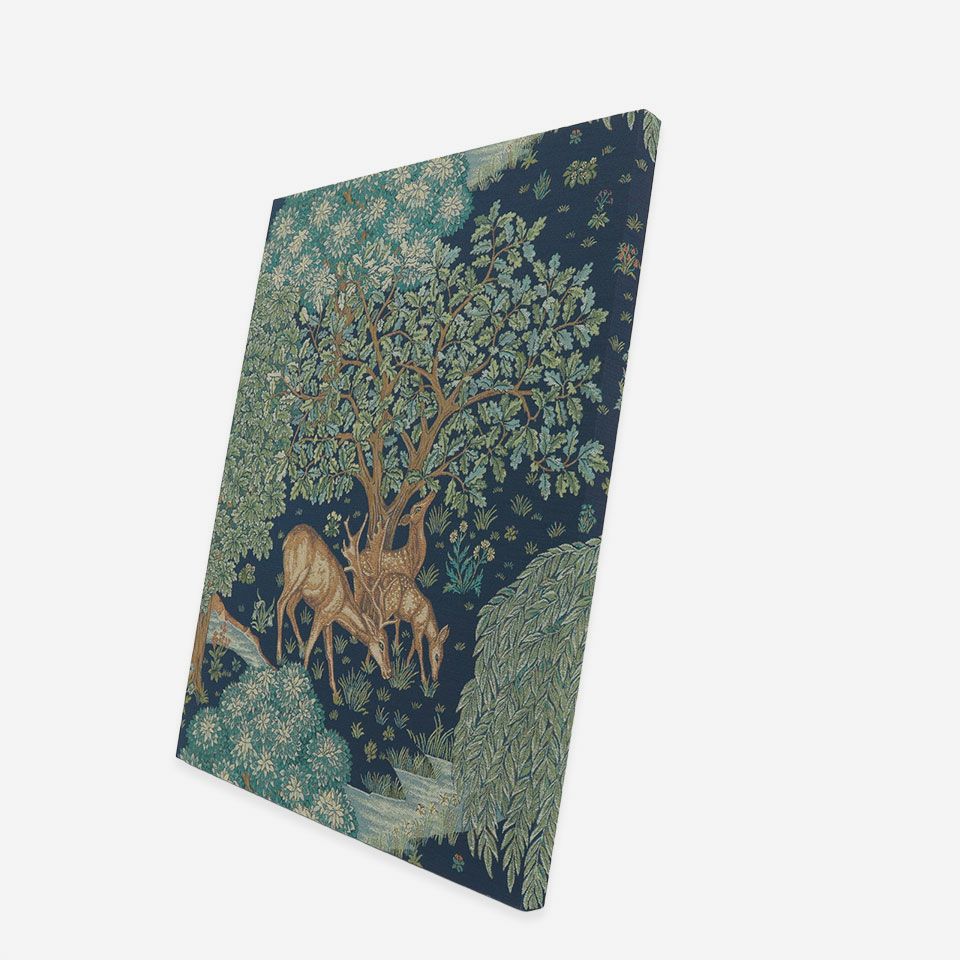 Morris Design Studioの織物を使用したファブリックパネルです／約70cm×60cm