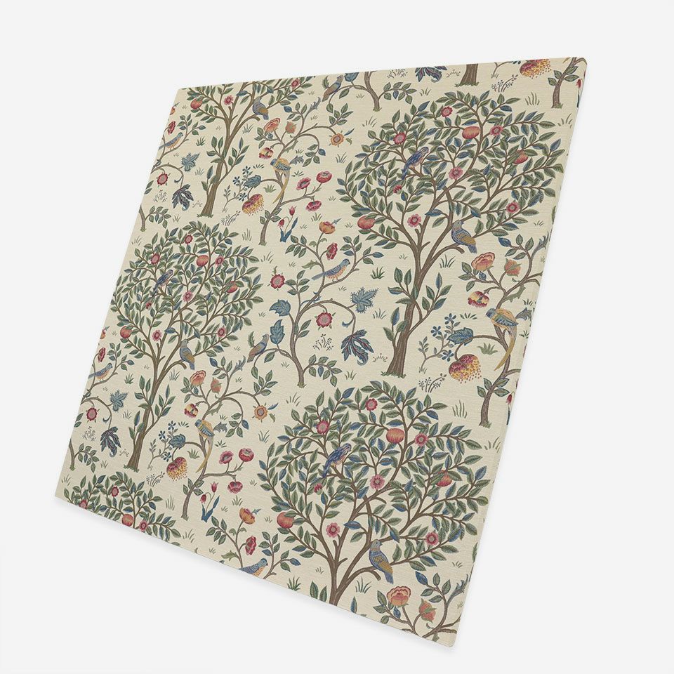 Morris Design Studioの織物を使用したファブリックパネルです／約125cm×125cm