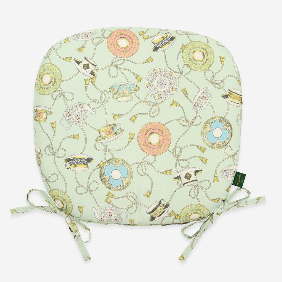 表面／カラー：グリーン／45cm×43cm／紐付き／カバー取り外し可