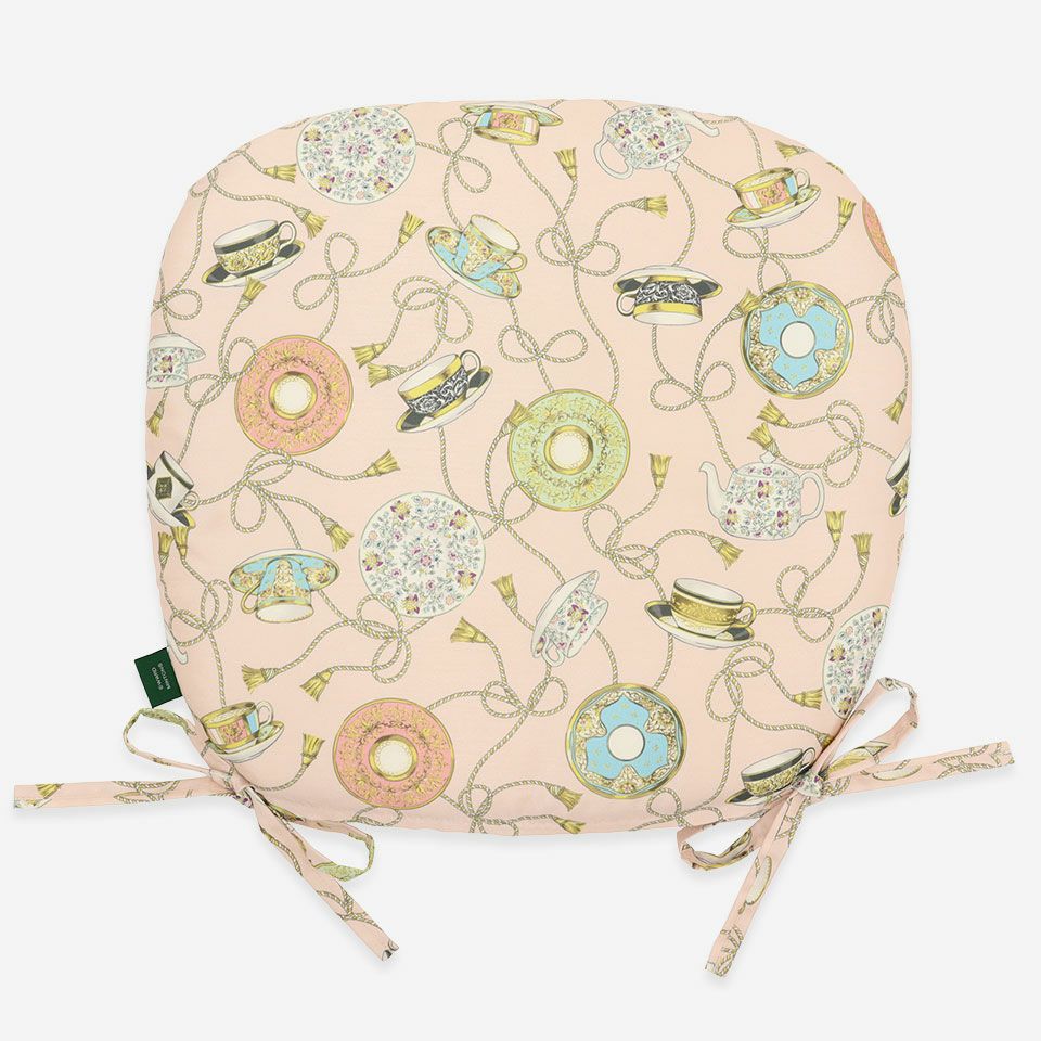 裏面／カラー：ピンク／表面と裏面は共生地を使用し、柄位置は一点ずつ異なります