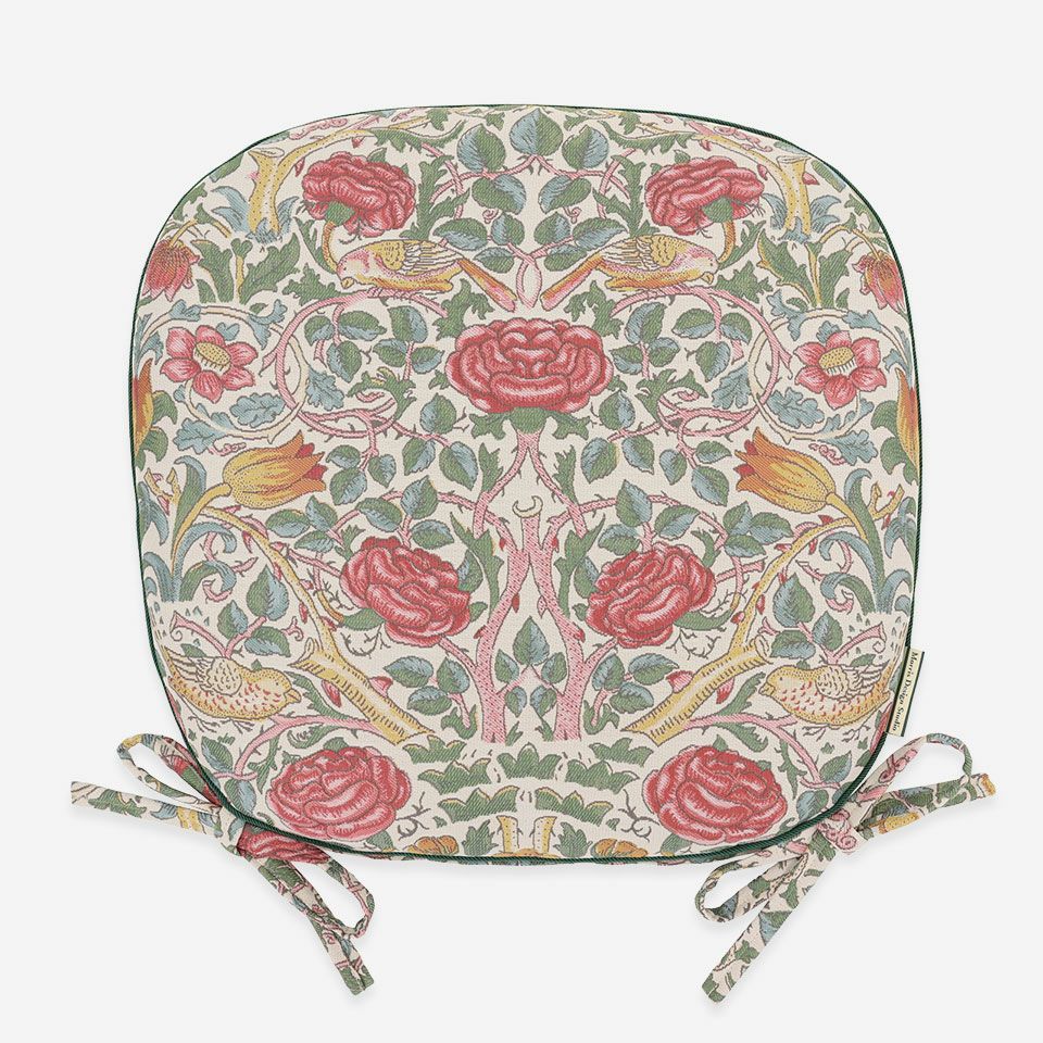 表面／カラー：レッド／45cm×43cm／紐付き／カバー取り外し可