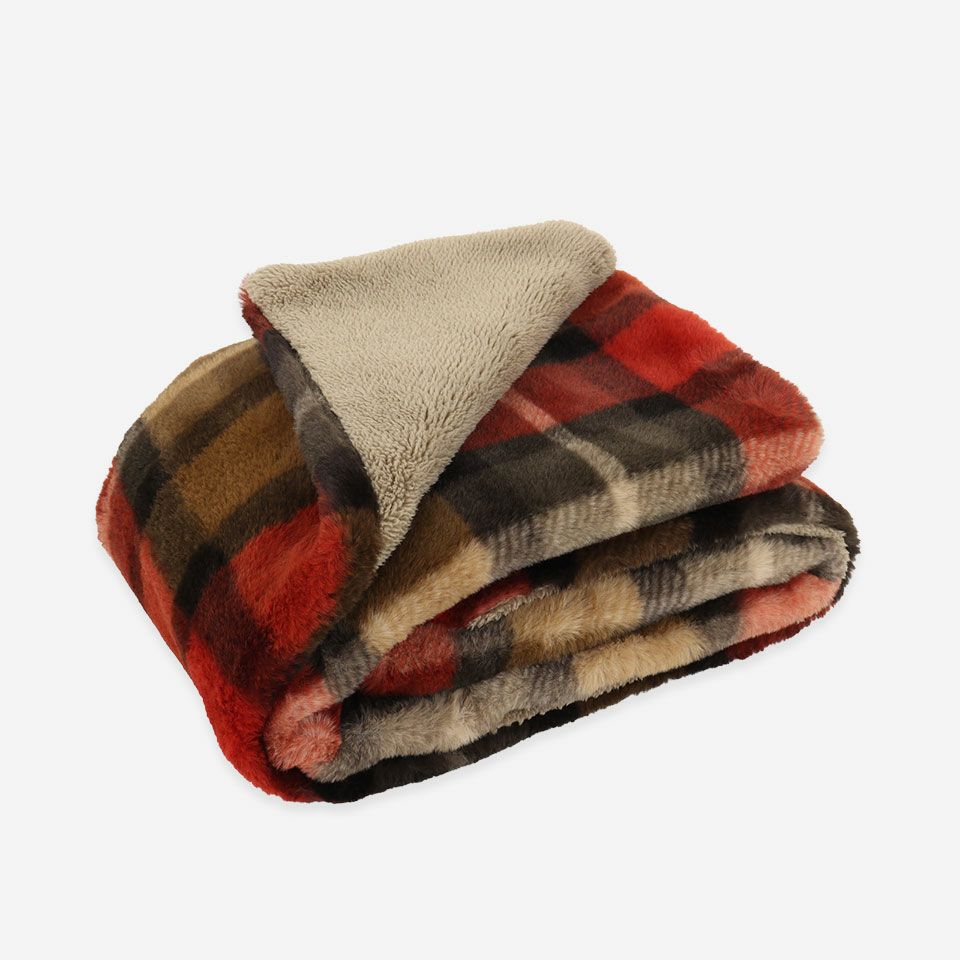 畳んだ画像／カラー：ブラウン／約70×100cm