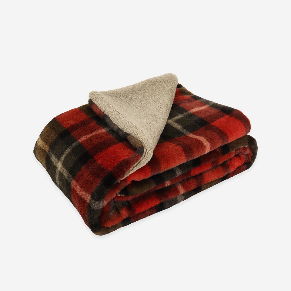 TAUKO（タウコ） チェックファーブランケット | 【公式】川島織物