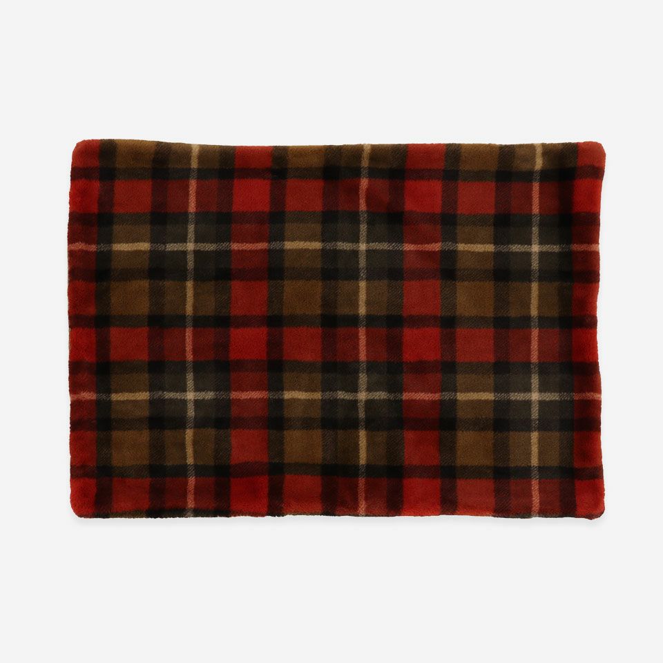 表面／カラー：ブラウン／肌触りの良いフェイクファーブランケットです