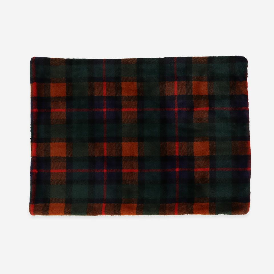 表面／カラー：ネイビー／肌触りの良いフェイクファーブランケットです