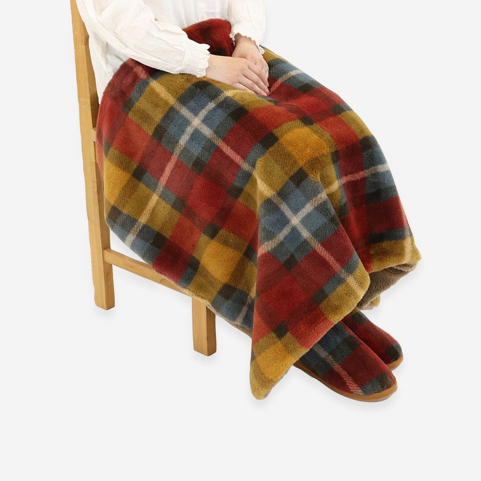 70×100cmサイズは、大人の方のひざ掛けや、お子さまのお昼寝用ブランケットにぴったりのサイズです／カラー：イエロー