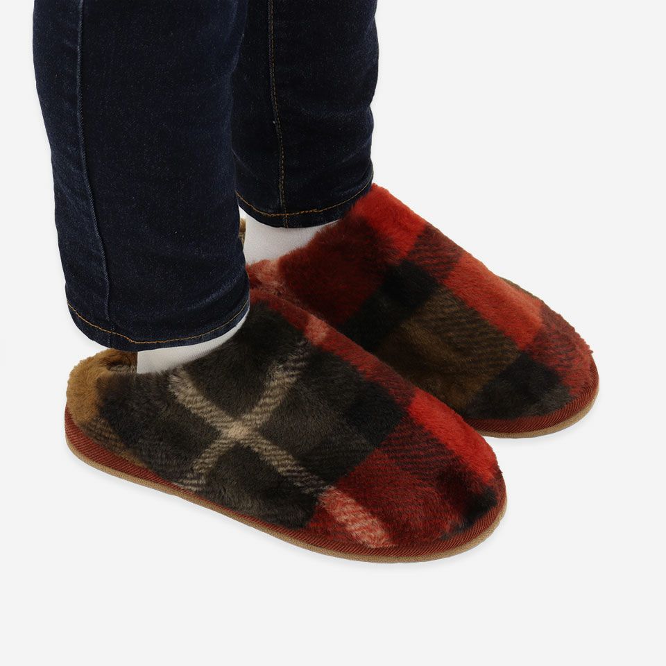 着用画像／Lサイズ 25～27cm／側面／柄の出方には個体差があります／カラー：ブラウン