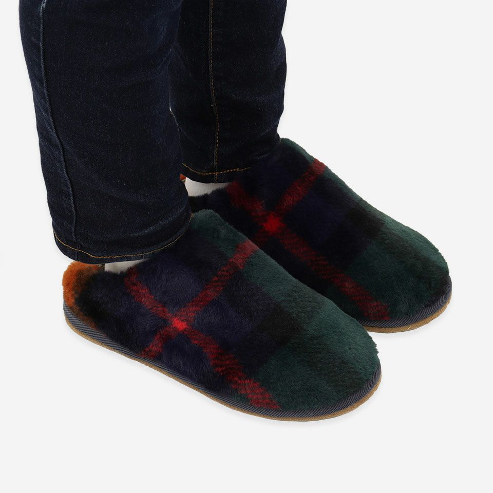 着用画像／Lサイズ 25～27cm／側面／柄の出方には個体差があります／カラー：ネイビー