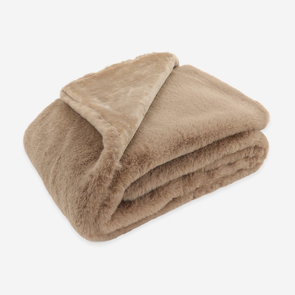 畳んだ画像／カラー：ベージュ／約100×140cm