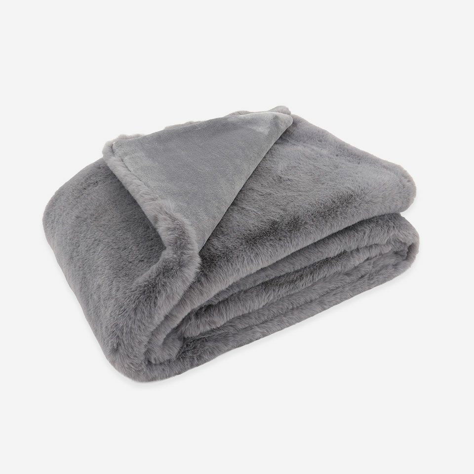 畳んだ画像／カラー：グレー／約100×140cm