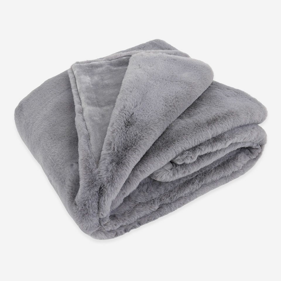 畳んだ画像／カラー：グレー／約140×190cm