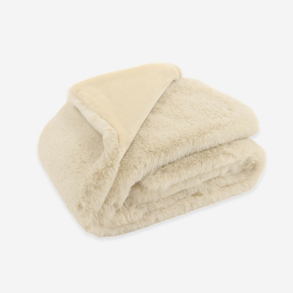 畳んだ画像／カラー：アイボリー／約70×100cm