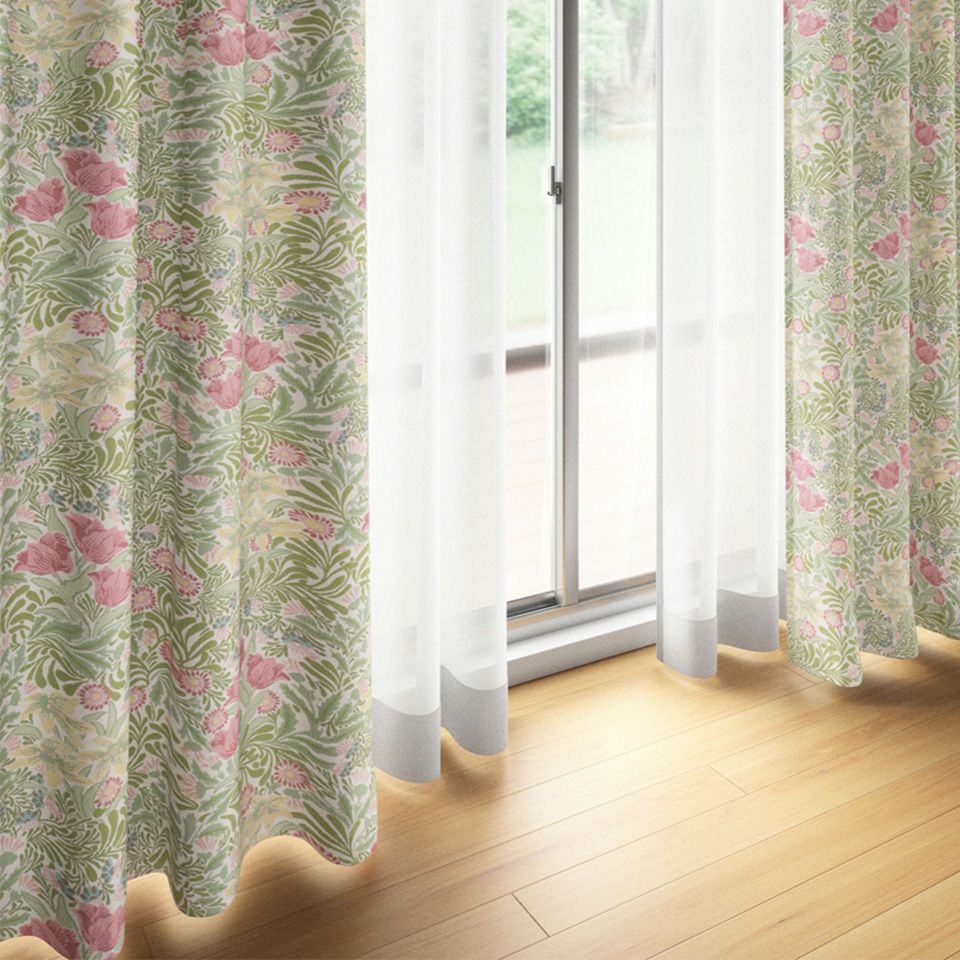 バウアー Morris Design Studio ドレープカーテン MM3102 【2.3倍ヒダ