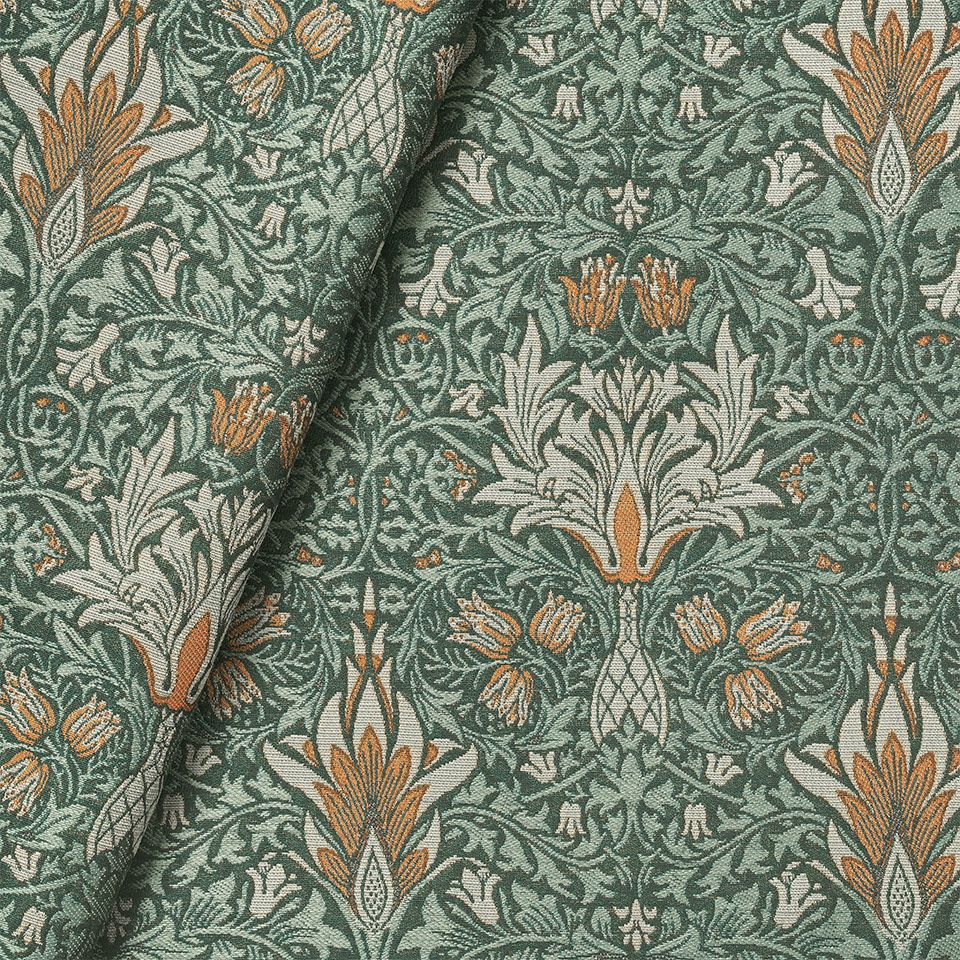 生地拡大画像／意匠糸でナチュラル感を加えて、少し鮮やかな色をアクセントにして重厚過ぎないようにしました