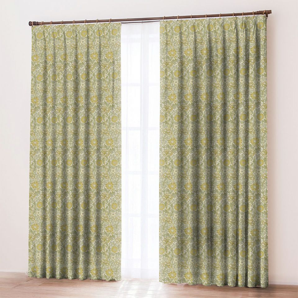 ピンク＆ローズ Morris Design Studio ドレープカーテン MM3126 【2.3