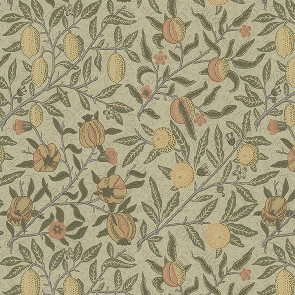 生地画像／「フルーツ」はウィリアム・モリスのデザインの中でも人気が高いです