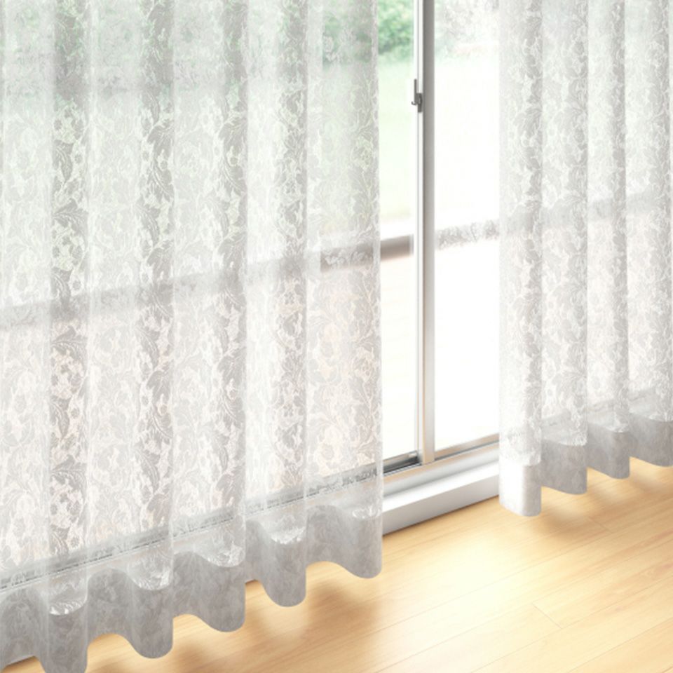 レスター Morris Design Studio レースカーテン MM3165 【2.3倍ヒダ