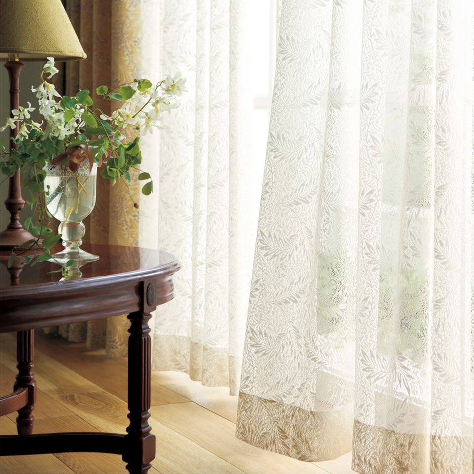 ラークスパア Morris Design Studio レースカーテン MM3166 【2.3倍