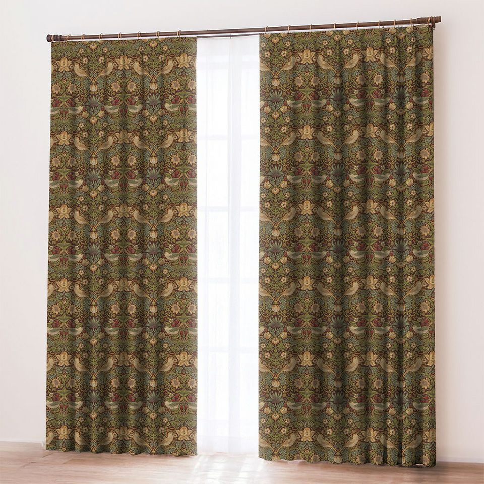 イメージ画像／モリスの別荘である「ケルムスコット・マナー」でいちごをついばむツグミを見て描いたデザインです