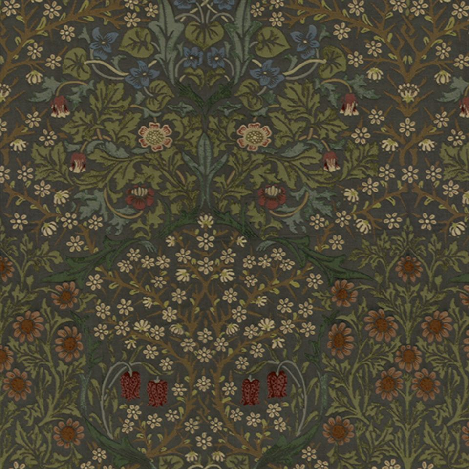生地画像／色とりどりの小花が可愛らしい印象ですが、ベースは濃色なので、シックな雰囲気もあります