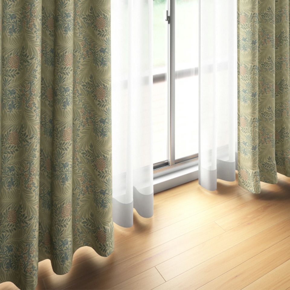 ラークスパア Morris Design Studio ドレープカーテン MM3117 【1.5倍