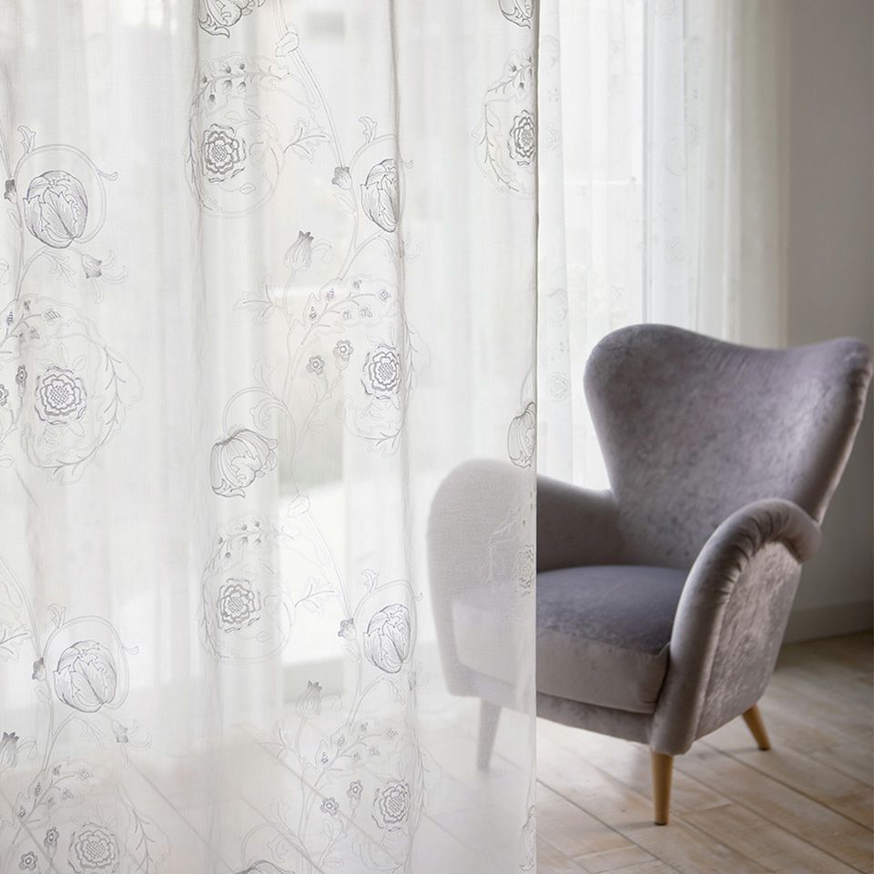 マリーイザベル Morris Design Studio レースカーテン MM3161 【1.5倍